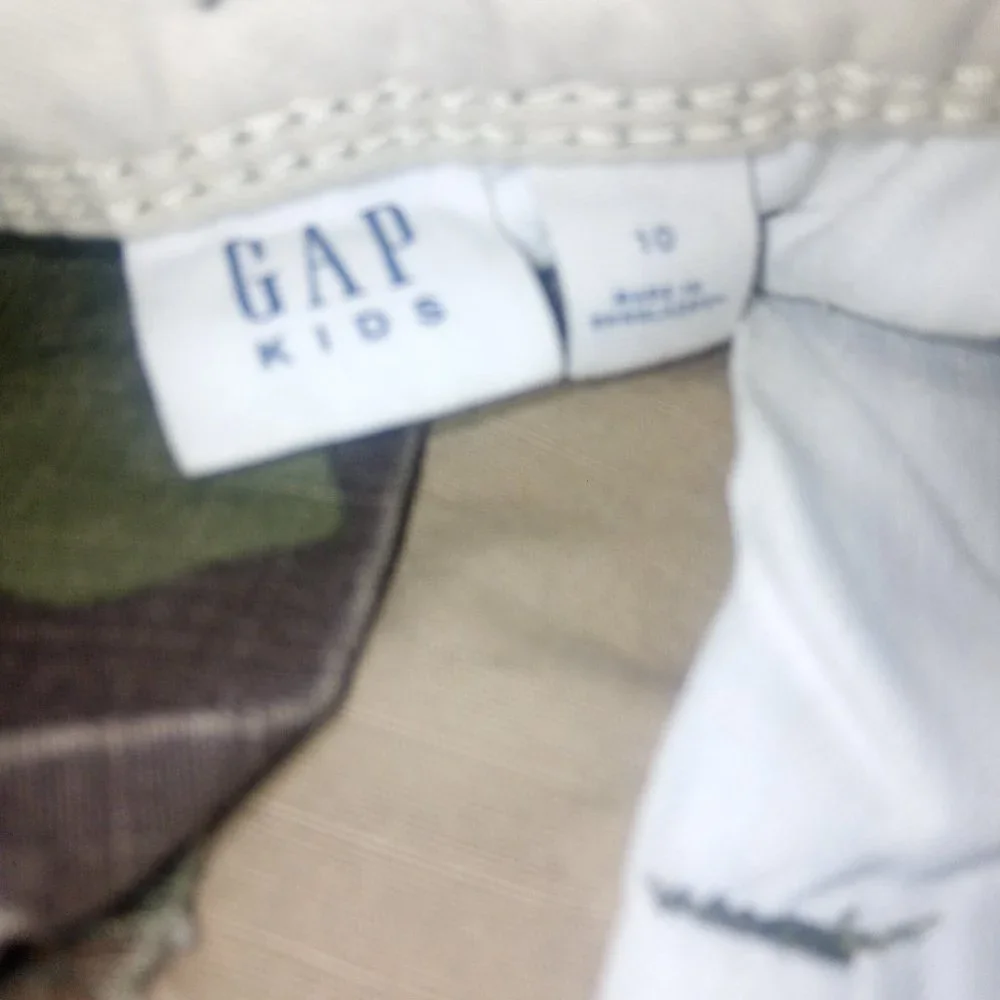 Gap Kids Green Camo Cargo Pants & Blue Denim Jogger Jeans Sz 10 - 2 Pair